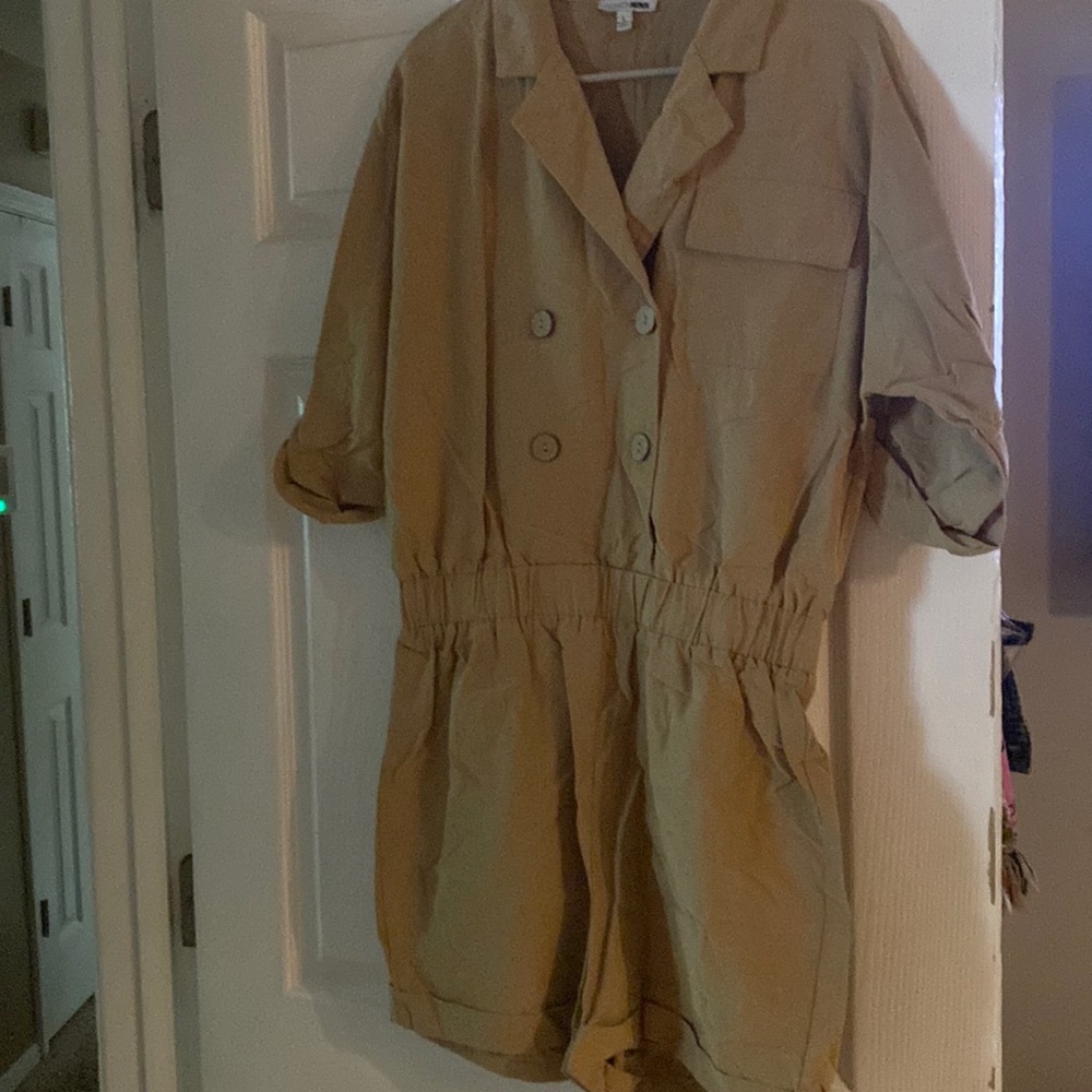 Large tan romper